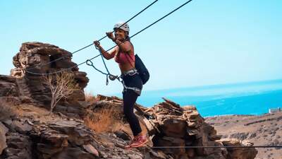 Gran Canaria Geführter Klettersteig-Ausflug